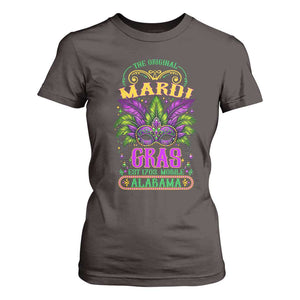The Original Mardi Gras Mobile Alabama 1703 T Shirt For Women TS09 Dark Chocolate Print Your Wear