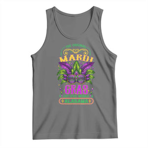 The Original Mardi Gras Mobile Alabama 1703 Tank Top TS09 Black Heather Print Your Wear