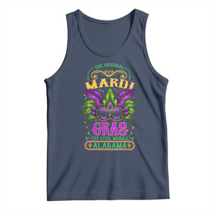 The Original Mardi Gras Mobile Alabama 1703 Tank Top TS09 Navy Print Your Wear