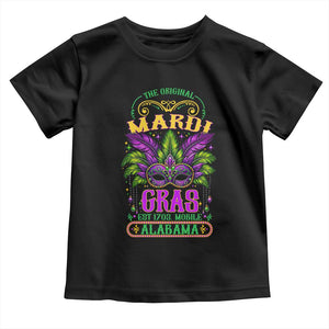 The Original Mardi Gras Mobile Alabama 1703 Toddler T Shirt TS09 Black Print Your Wear