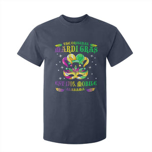 The Original Mardi Gras T Shirt For Kid Mobile Alabama 1703 TS09 Navy Print Your Wear