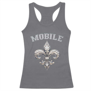 Mardi Gras Mobile Alabama Racerback Tank Top TS09 Charcoal Print Your Wear