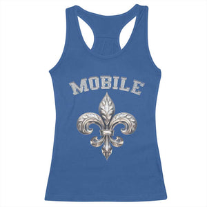 Mardi Gras Mobile Alabama Racerback Tank Top TS09 Royal Blue Print Your Wear