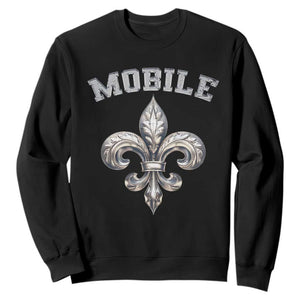 Mardi Gras Mobile Alabama Sweatshirt TS09 Black Print Your Wear