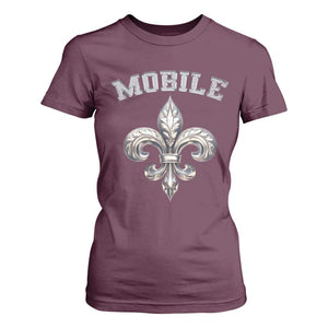 Mardi Gras Mobile Alabama T Shirt For Women TS09 Maroon Print Your Wear