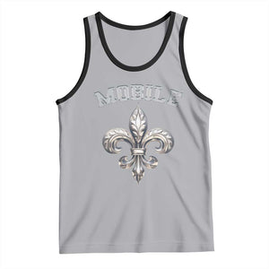 Mardi Gras Mobile Alabama Tank Top TS09 Athletic Heather Black Print Your Wear