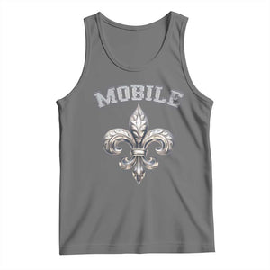 Mardi Gras Mobile Alabama Tank Top TS09 Black Heather Print Your Wear
