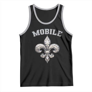 Mardi Gras Mobile Alabama Tank Top TS09 Black Athletic Heather Print Your Wear