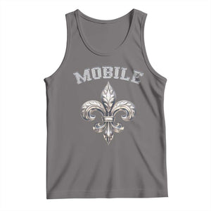 Mardi Gras Mobile Alabama Tank Top TS09 Deep Heather Print Your Wear
