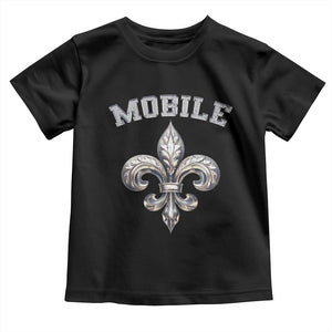 Mardi Gras Mobile Alabama Toddler T Shirt TS09 Black Print Your Wear