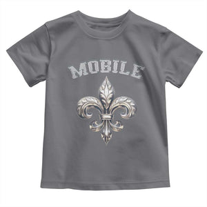 Mardi Gras Mobile Alabama Toddler T Shirt TS09 Charcoal Print Your Wear
