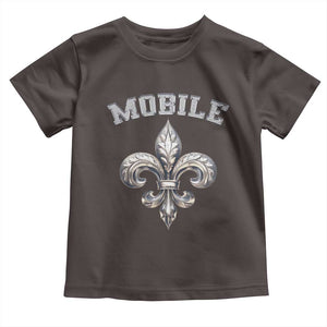 Mardi Gras Mobile Alabama Toddler T Shirt TS09 Dark Chocolate Print Your Wear