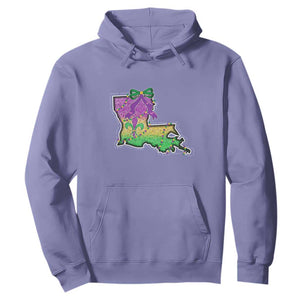 Louisiana Mardi Gras Coquette Hoodie TS09 Violet Print Your Wear