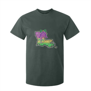 Louisiana Mardi Gras Coquette T Shirt For Kid TS09 Dark Forest Green Print Your Wear