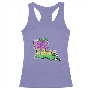 Louisiana Mardi Gras Coquette Racerback Tank Top TS09 Violet Print Your Wear
