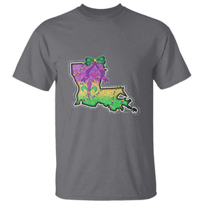 Louisiana Mardi Gras Coquette T Shirt TS09 Charcoal Print Your Wear