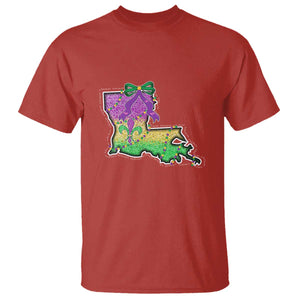 Louisiana Mardi Gras Coquette T Shirt TS09 Red Print Your Wear