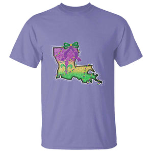 Louisiana Mardi Gras Coquette T Shirt TS09 Violet Print Your Wear