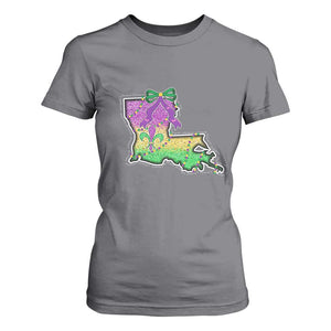 Louisiana Mardi Gras Coquette T Shirt For Women TS09 Charcoal Print Your Wear
