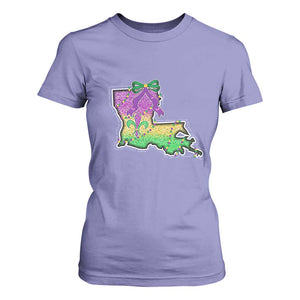 Louisiana Mardi Gras Coquette T Shirt For Women TS09 Violet Print Your Wear