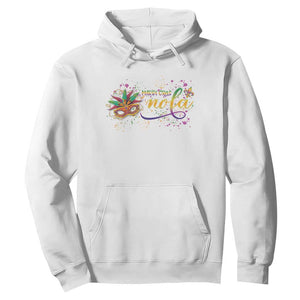 Mardi Gras Hoodie NOLA New Orleans Louisiana TS09 White Print Your Wear