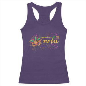 Mardi Gras Racerback Tank Top NOLA New Orleans Louisiana TS09 Purple Print Your Wear