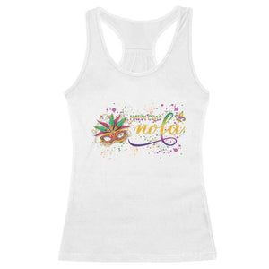 Mardi Gras Racerback Tank Top NOLA New Orleans Louisiana TS09 White Print Your Wear