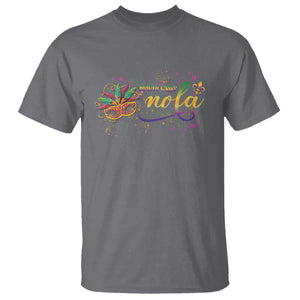 Mardi Gras T Shirt NOLA New Orleans Louisiana TS09 Charcoal Print Your Wear