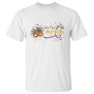 Mardi Gras T Shirt NOLA New Orleans Louisiana TS09 White Print Your Wear