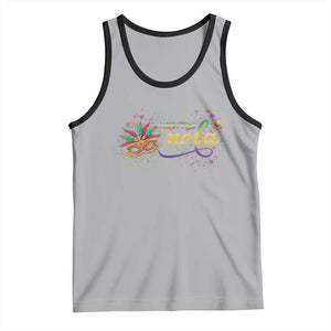 Mardi Gras Tank Top NOLA New Orleans Louisiana TS09 Athletic Heather Black Print Your Wear