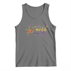 Mardi Gras Tank Top NOLA New Orleans Louisiana TS09 Black Heather Print Your Wear