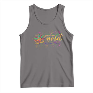 Mardi Gras Tank Top NOLA New Orleans Louisiana TS09 Deep Heather Print Your Wear