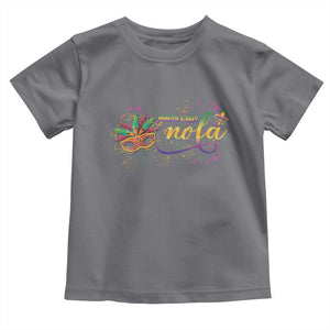 Mardi Gras Toddler T Shirt NOLA New Orleans Louisiana TS09 Charcoal Print Your Wear