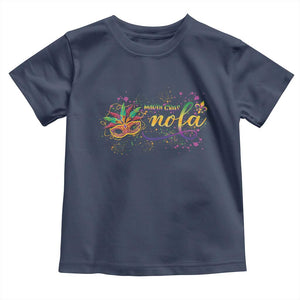 Mardi Gras Toddler T Shirt NOLA New Orleans Louisiana TS09 Navy Print Your Wear