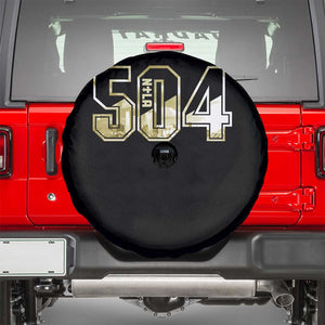 504 NOLA New Orleans Louisiana Spare Tire Cover TS09 Black Print Your Wear