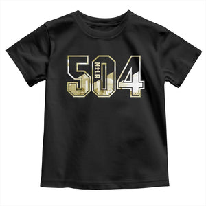 504 NOLA New Orleans Louisiana Toddler T Shirt TS09 Black Print Your Wear