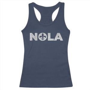 NOLA New Orleans Louisiana Racerback Tank Top TS09 Navy Print Your Wear