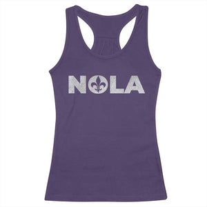 NOLA New Orleans Louisiana Racerback Tank Top TS09 Purple Print Your Wear