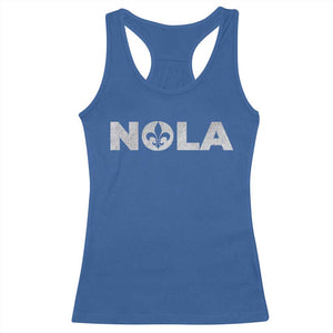 NOLA New Orleans Louisiana Racerback Tank Top TS09 Royal Blue Print Your Wear