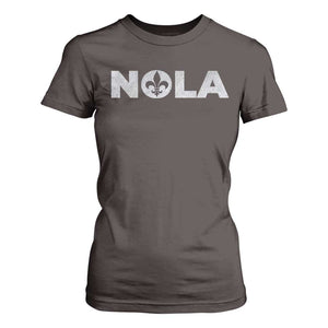 NOLA New Orleans Louisiana T Shirt For Women TS09 Dark Chocolate Print Your Wear