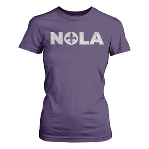NOLA New Orleans Louisiana T Shirt For Women TS09 Purple Print Your Wear