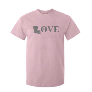 LOVE Louisiana T Shirt For Kid Fleur De Lis LA Map TS09 Light Pink Print Your Wear