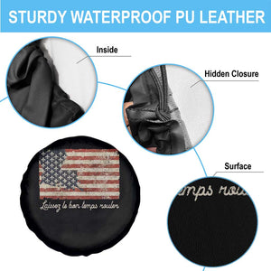 Louisiana Spare Tire Cover Laissez Les Bon Temps Rouler American Flag TS09 Print Your Wear