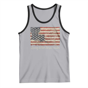 Louisiana Tank Top Laissez Les Bon Temps Rouler American Flag TS09 Athletic Heather Black Print Your Wear