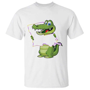 Cute Louisiana Aligator T Shirt TS09 White Print Your Wear