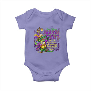 New Orleans Louisiana Mardi Gras Baby Onesie Where The Music Is Loud The Colors Are Bright And The Spirits Are High TS09 Violet Print Your Wear