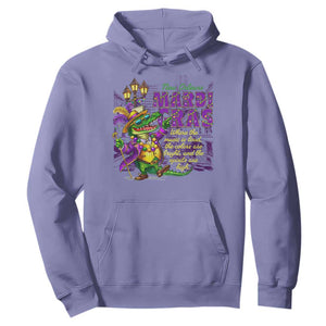 New Orleans Louisiana Mardi Gras Hoodie Where The Music Is Loud The Colors Are Bright And The Spirits Are High TS09 Violet Print Your Wear