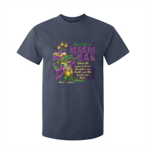 New Orleans Louisiana Mardi Gras T Shirt For Kid Where The Music Is Loud The Colors Are Bright And The Spirits Are High TS09 Navy Print Your Wear