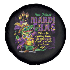 New Orleans Louisiana Mardi Gras Spare Tire Cover Where The Music Is Loud The Colors Are Bright And The Spirits Are High TS09 Print Your Wear