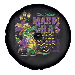 New Orleans Louisiana Mardi Gras Spare Tire Cover Where The Music Is Loud The Colors Are Bright And The Spirits Are High TS09 Print Your Wear